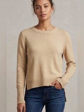 Rachel Zoe Beige Crew Neck Sweater Sz small